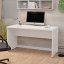 Ver imagem 1 de Mesa de Escritório 1.40x60 Tampo 30mm Netmobil - Branco