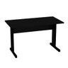 Mesa de Escritório Escrivaninha 1.20x60 com Pé Metal Netmobil - Preto - 3