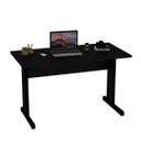 Ver imagem 2 de Mesa de Escritório Escrivaninha 1.20x60 com Pé Metal Netmobil - Preto