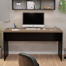 Mesa de Escritório 1.60x60 Tampo 30mm Netmobil - Nogal - 3