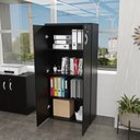 Ver imagem 3 de Armário Alto Fechado 1.60x80x42 F.15mm Netmobil - Preto