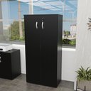 Ver imagem 2 de Armário Alto Fechado 1.60x80x42 F.15mm Netmobil - Preto