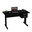 Ver imagem 2 de Mesa de Escritório Escrivaninha 1.20x60 Pé Metal C/gaveteiro Netmobil