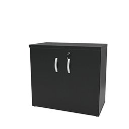 Armário para Escritório Baixo Fechado 800x740x420 F.15mm Netmobil - Preto - 6