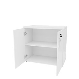Armário para Escritório Baixo Fechado 800x740x420 F.15mm Netmobil - Branco - 5