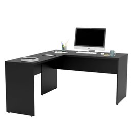Mesa de Canto em L para Escritório 1.40x1.50 Tampo 30mm - Preto - 3