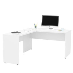Mesa de Canto em L para Escritório 1.40x1.50 Tampo 30mm - Branco - 3