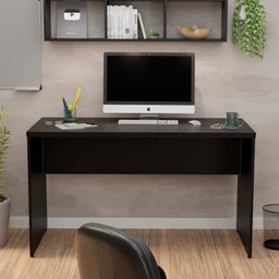 Mesa de Escritório 1.20x60 Tampo 30mm Netmobil - Preto - 3