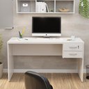 Ver imagem 3 de Mesa de Escritório 1.40x60 com Gaveteiro Tampo 30mm - Branco