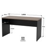 Mesa de Escritório 1.40x60 Tampo 30mm Netmobil - Nogal - 5
