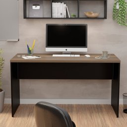 Mesa de Escritório 1.40x60 Tampo 30mm Netmobil - Nogal - 3