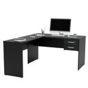 Ver imagem 3 de Mesa de Canto para Escritório em L com Gaveteiro 1.40x1.50 Netmobil - Preto