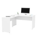 Ver imagem 3 de Mesa de Canto em L para Escritório 1.20x1.50 Tampo 30mm - Branco