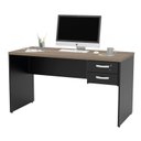 Ver imagem 4 de Mesa de Escritório Escrivaninha 1.40x60 com Gaveteiro - Nogal
