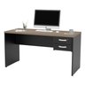 Mesa de Escritório 1.60x60 com Gaveteiro Tampo 30mm - Nogal - 4