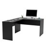 Mesa de Canto em L para Escritório 1.20x1.50 Tampo 30mm - Preto - 3