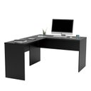 Ver imagem 3 de Mesa de Canto em L para Escritório 1.20x1.50 Tampo 30mm - Preto