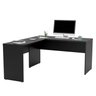 Mesa de Canto em L para Escritório 1.60x1.50 Tampo 30mm - Preto - 3
