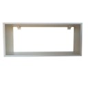Ver imagem 1 de Nicho Retangular 50x20x20cm Reforçado Branco Mdf Decorativo
