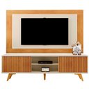Ver imagem 2 de Painel Grécia 2,20m com Led e Rack Logan 2,18m 2 Portas:nature/off