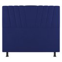 Ver imagem 3 de Cabeceira Cama Box Casal Queen Size Dublin 160cm Suede Azul - Desk Design