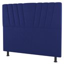 Ver imagem 1 de Cabeceira Cama Box Casal Queen Size Dublin 160cm Suede Azul - Desk Design