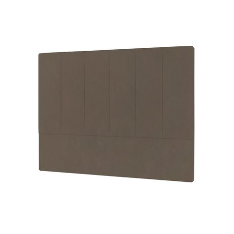 Cabeceira Cintra Plus Solteiro 900mm Suede Marrom Taupe - Simbal