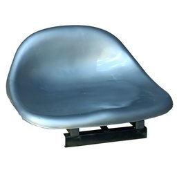 Cadeira Para Barco De Pesca Giratória Piloteiro Concha:Cadeira Barco Cinza - 2