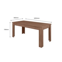 CONJUNTO SALA DE JANTAR GEÓRGIA 1,85 X 0,84 COM 8 CADEIRAS AMÊNDOA 51C - 3