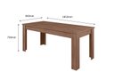 Ver imagem 3 de CONJUNTO SALA DE JANTAR GEÓRGIA 1,85 X 0,84 COM 8 CADEIRAS AMÊNDOA 51C