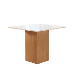 Conjunto de Mesa de Jantar Dakota 90x90cm Tampo de Vidro com 4 Cadeiras Napoles CEL Móveis - 2