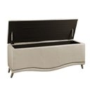 Ver imagem 2 de Cabeceira e Calçadeira Baú Box Casal Queen Size 160cm Marfim