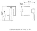Ver imagem 2 de Acabamento Docol para Registro Deca e Similares 1 1/2 e 1 1/4 Lift Chrome - Docol