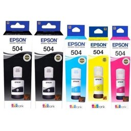 Kit 5 Refil Tinta Epson T504 L5151 L4150 L4150 L5191 L5171 - 1