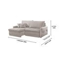 Ver imagem 2 de Sofá Cristal Retrátil e Reclinável Caixa Zero 180m Pillow de 15cm - Movenzo Estofados