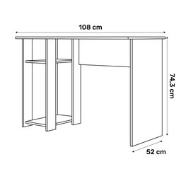 Mesa para Computador Dmx-500 108cm Pc Gamer Setup Preto - Desk Design - 4