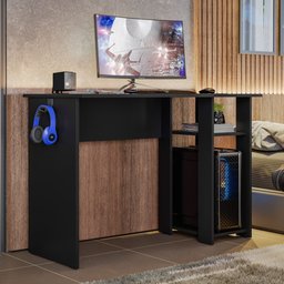 Mesa para Computador Dmx-500 108cm Pc Gamer Setup Preto - Desk Design - 2