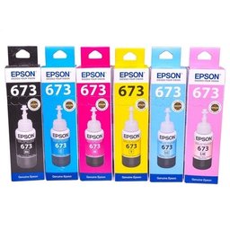 Kit 6 Tinta Epson T6731 T6732 T6733 T6734 T 6735 T6736 - 1