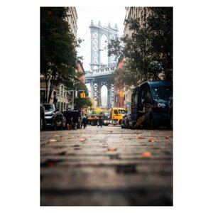 Neblina de Nova York Canaleta 53x80cm Preta