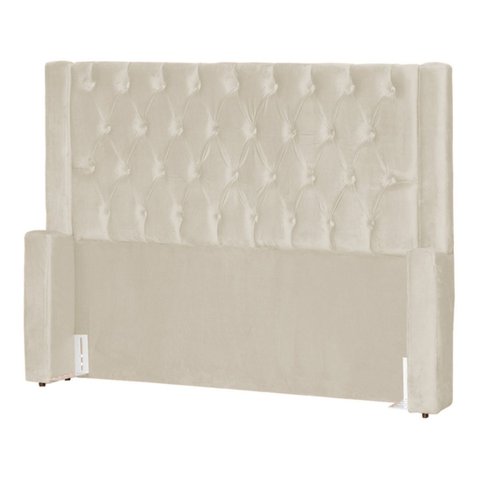 Cabeceira de Cama Box Estofada 140 Cm Casal Emma Veludo