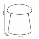 Ver imagem 4 de Puff Orgânico Decorativo Quarto Infantil Aslam D02 Linho Verde Claro C-47 - Lyam Decor