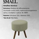 Ver imagem 3 de Kit 2 Puff Puf Para Sala Pes Palito Small Veludo SL 940 Peer
