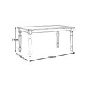 Ver imagem 3 de Mesa de Jantar 160cm 8979wn com 2 Cadeiras Estofadas 8981wn e 2 Bancos 8980wn Rubi Café Finestra