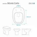 Ver imagem 4 de Assento Sanitário Poliéster Monte Carlo Creme para Vaso Deca