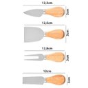 Ver imagem 5 de Conjunto Utensílios Queijo Inox 4 Peças Gourmet