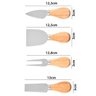 Conjunto Utensílios Queijo Inox 4 Peças Gourmet - 5