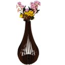 Ver imagem 1 de Vaso de Chão Decorativo Grande Capadócia Mdf:preto/90x40cm