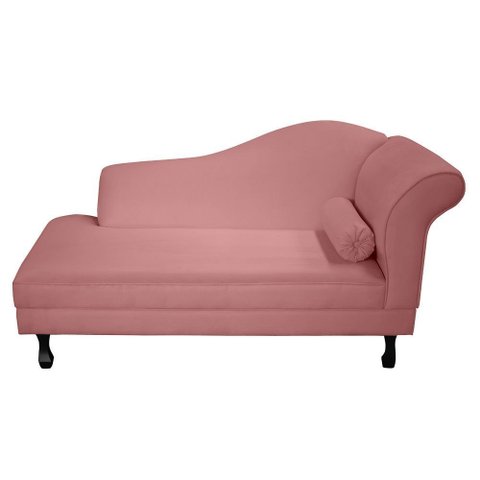 Recamier Divã Dubai 185 Cm Braço Esquerdo Rosê