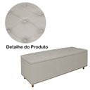 Ver mais imagens de Kit Cabeceira e Calçadeira com Baú 140 Cm Casal Diana Suede Bege - Fina Mobília