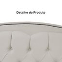 Ver imagem 4 de Kit Cabeceira e Calçadeira com Baú 140 Cm Casal Diana Suede Bege - Fina Mobília